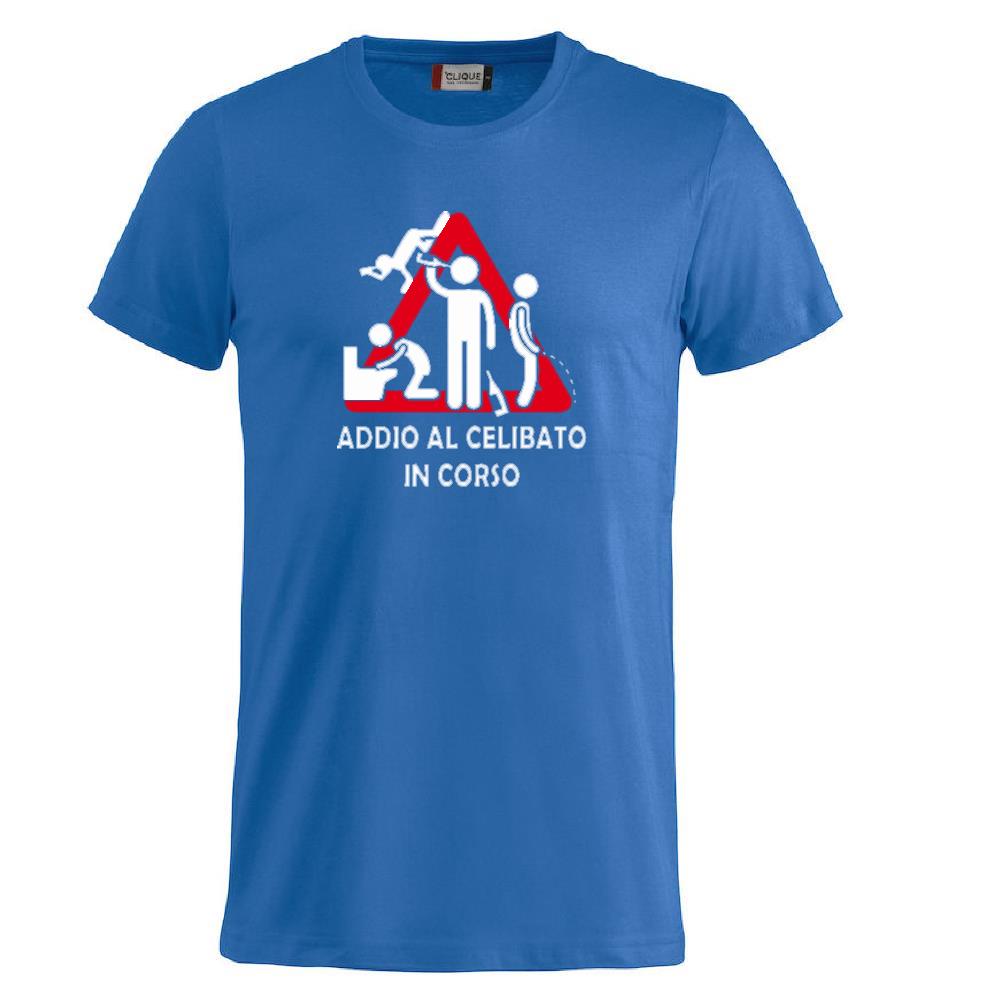 T-Shirt Addio al Celibato In Corso , Dietro  “Attenzione Ubriachi” – Maglietta Divertente con Doppia Stampa Fronte/Retro – PS 27431 - A071