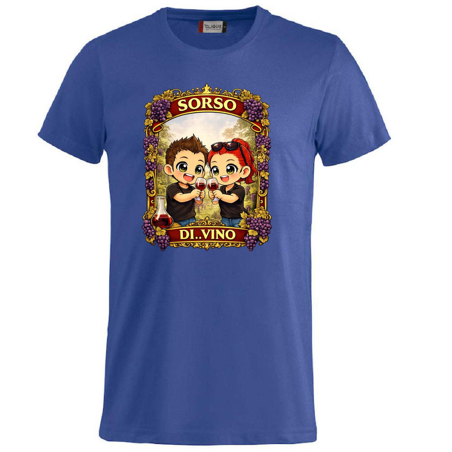 T-Shirt Divertente “Sorso di Vino” Personalizzabile con Nome – Idea Regalo per Amanti del Vino – PS 27431-A-142 PRS