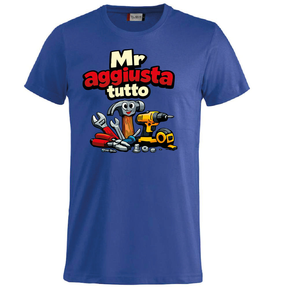 T-Shirt Personalizzabile Uomo “Mr Aggiusta Tutto” – Idea Regalo – PS 27431-A142