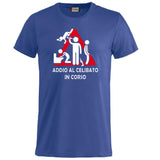 T-Shirt Addio al Celibato In Corso , Dietro  “Attenzione Ubriachi” – Maglietta Divertente con Doppia Stampa Fronte/Retro – PS 27431 - A071