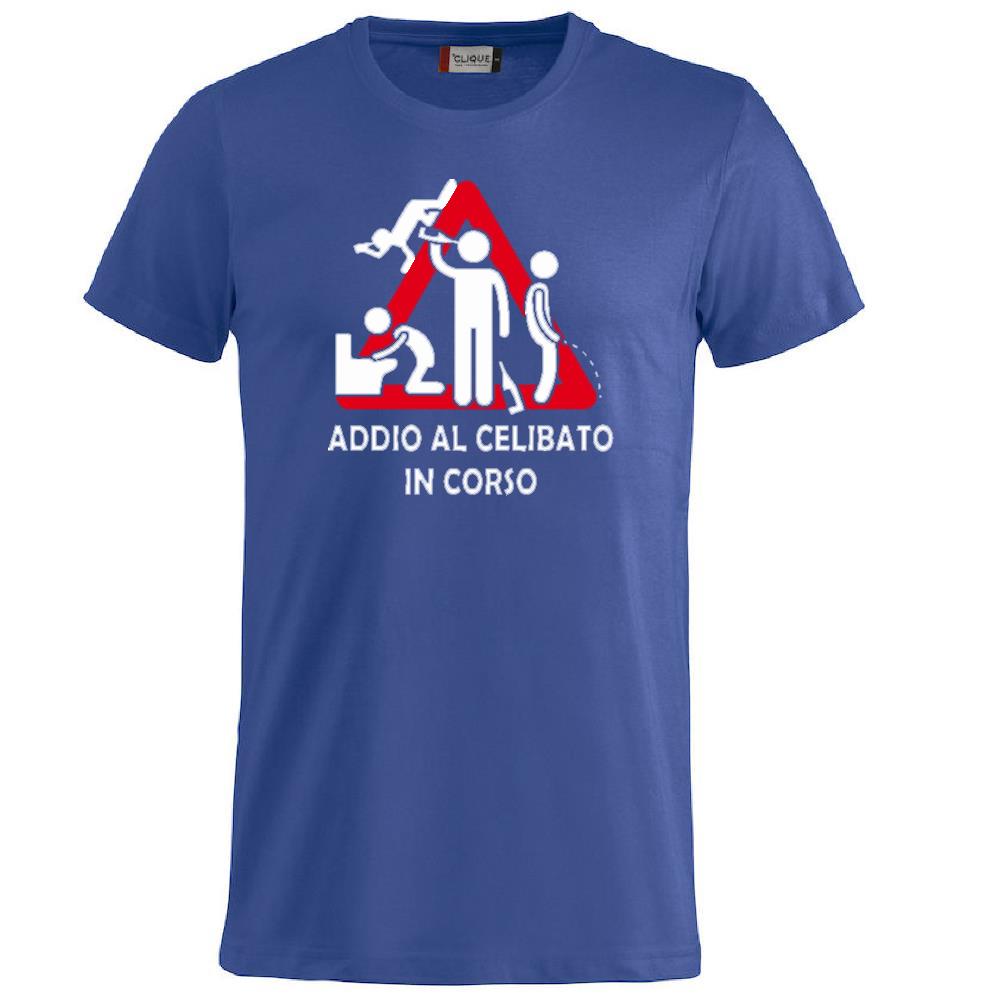 T-Shirt Addio al Celibato In Corso , Dietro  “Attenzione Ubriachi” – Maglietta Divertente con Doppia Stampa Fronte/Retro – PS 27431 - A071
