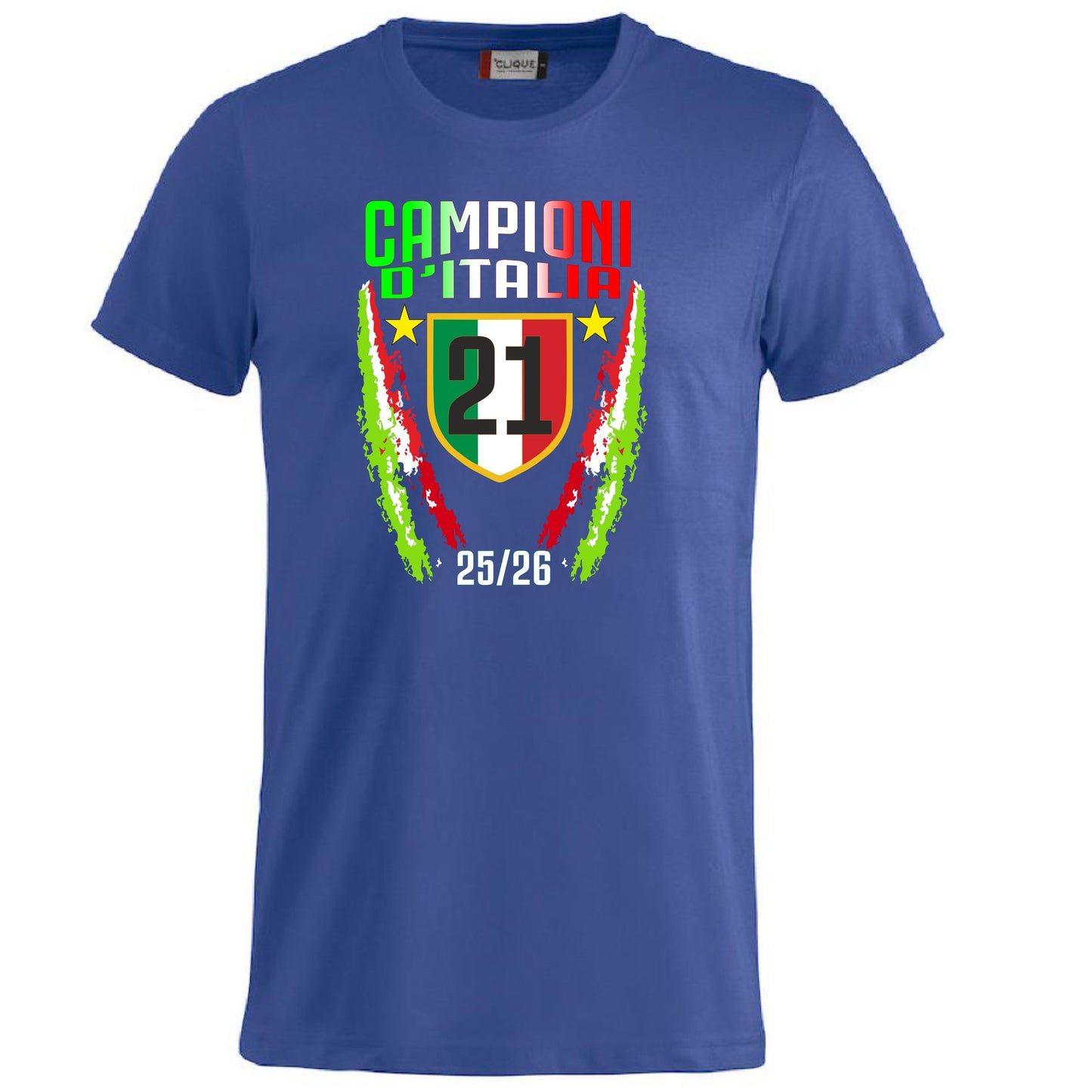 T-Shirt Inter Campione d’Italia 2025/2026 – Seconda Stella 21 Scudetti – PS 27431-A040 INT