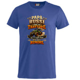 T-Shirt Papa' Russi Come Un Trattore Ma Ti Voglio Bene Piu' Del Rumore – Maglietta Personalizzabile PS 27431-A-145