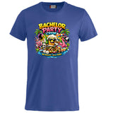 T-Shirt Addio al Celibato Bachelor Party Crew No Rules All Fun Personalizzabile con Nome PS 27431-A-40