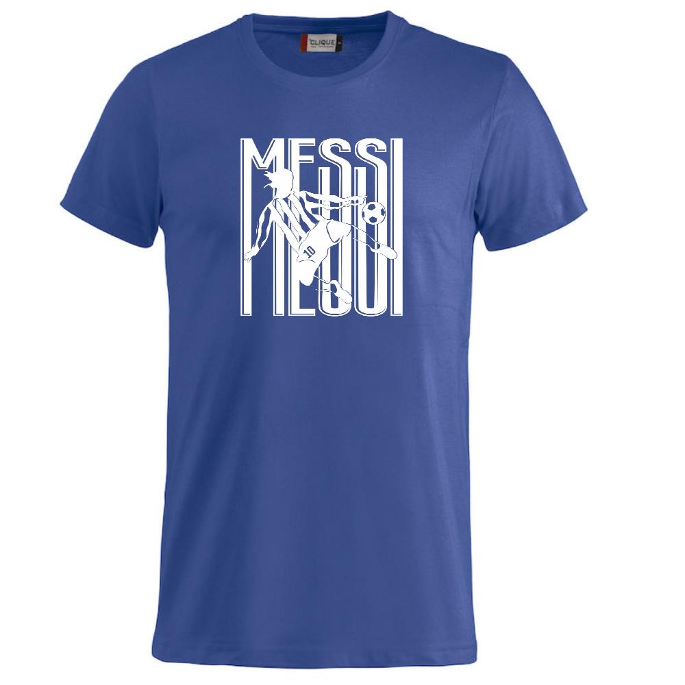 T-shirt Messi 10 Tifosi Calcio Argentina 100% Cotone Personalizzabile Con Nome e Numero PS 27431-A034