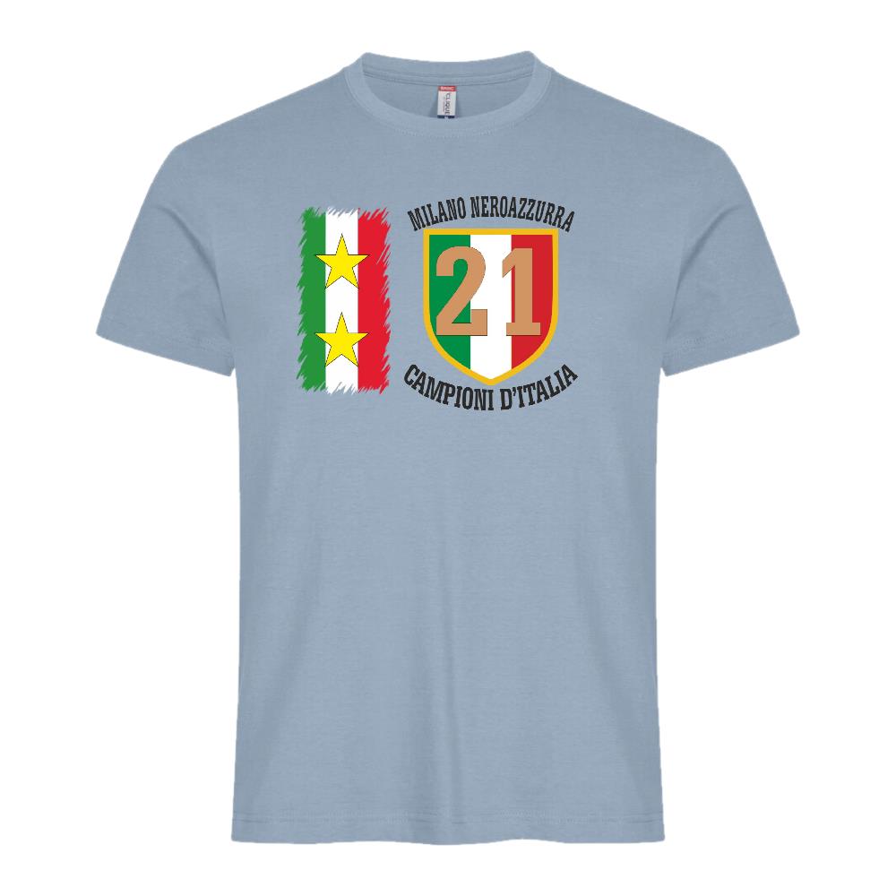 T-Shirt Calcio Inter Campioni d’Italia Serie A – 21 Scudetti Seconda Stella – PS 27431-A068