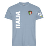T-Shirt Italia In Cotone Personalizzabile con Nome e Numero PS 27431-A126