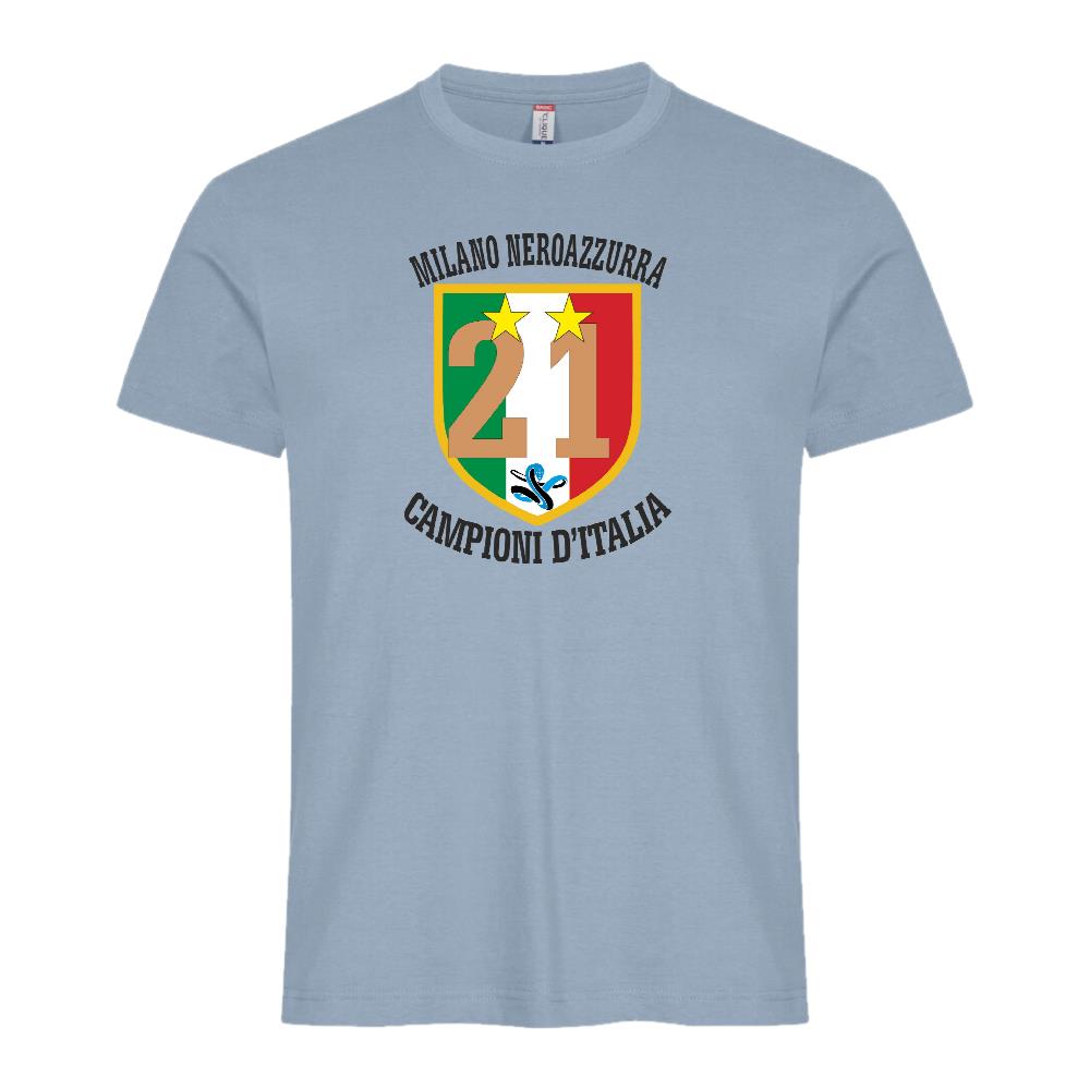 T-Shirt Scudetto Inter Campioni d’Italia 25/26 – Seconda Stella 21 Scudetti Scudetto Neroazzurro – PS 27431-A042