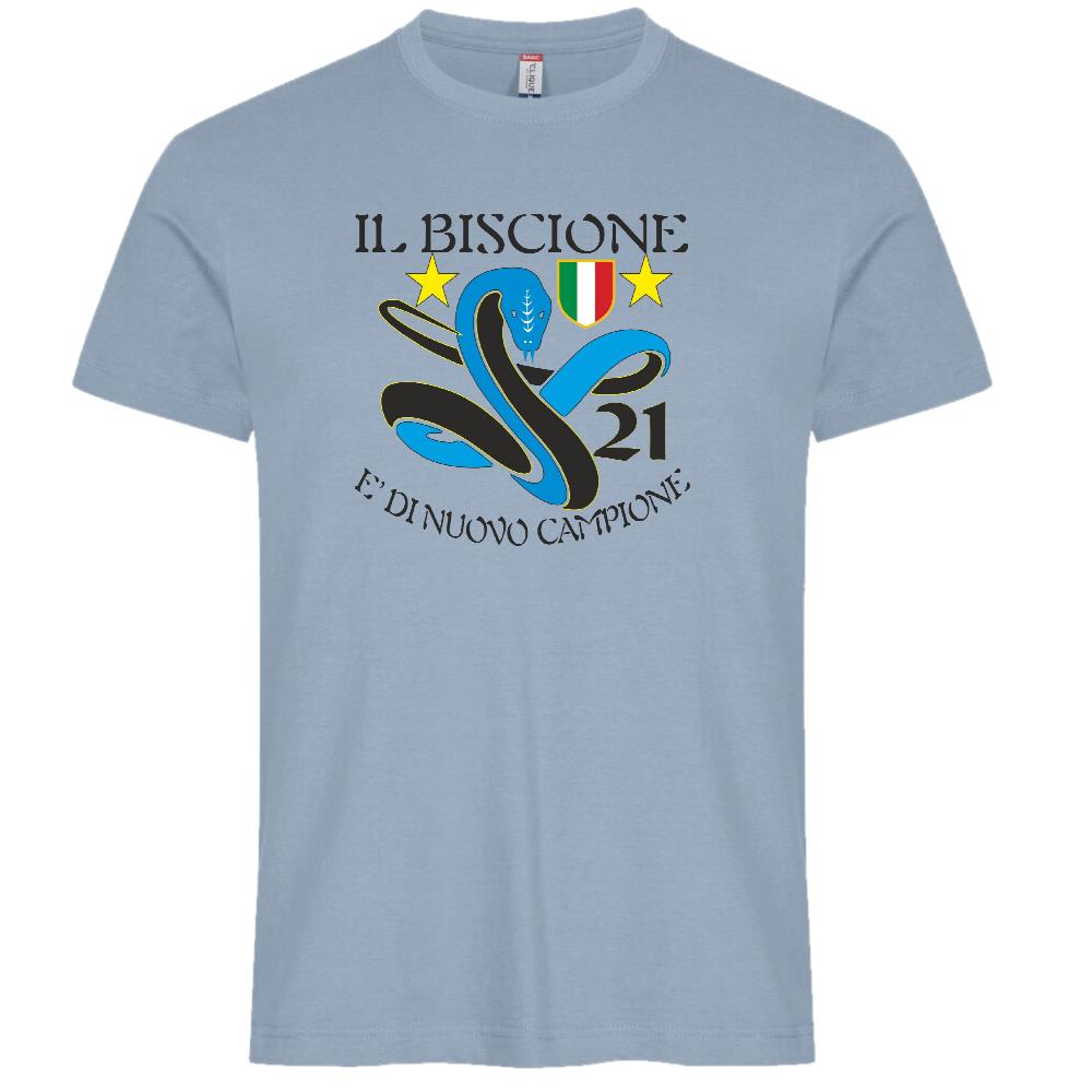 T-Shirt Calcio Inter Biscione Campioni d’Italia 25/26 – 21 Scudetti – PS 27431-INT-02