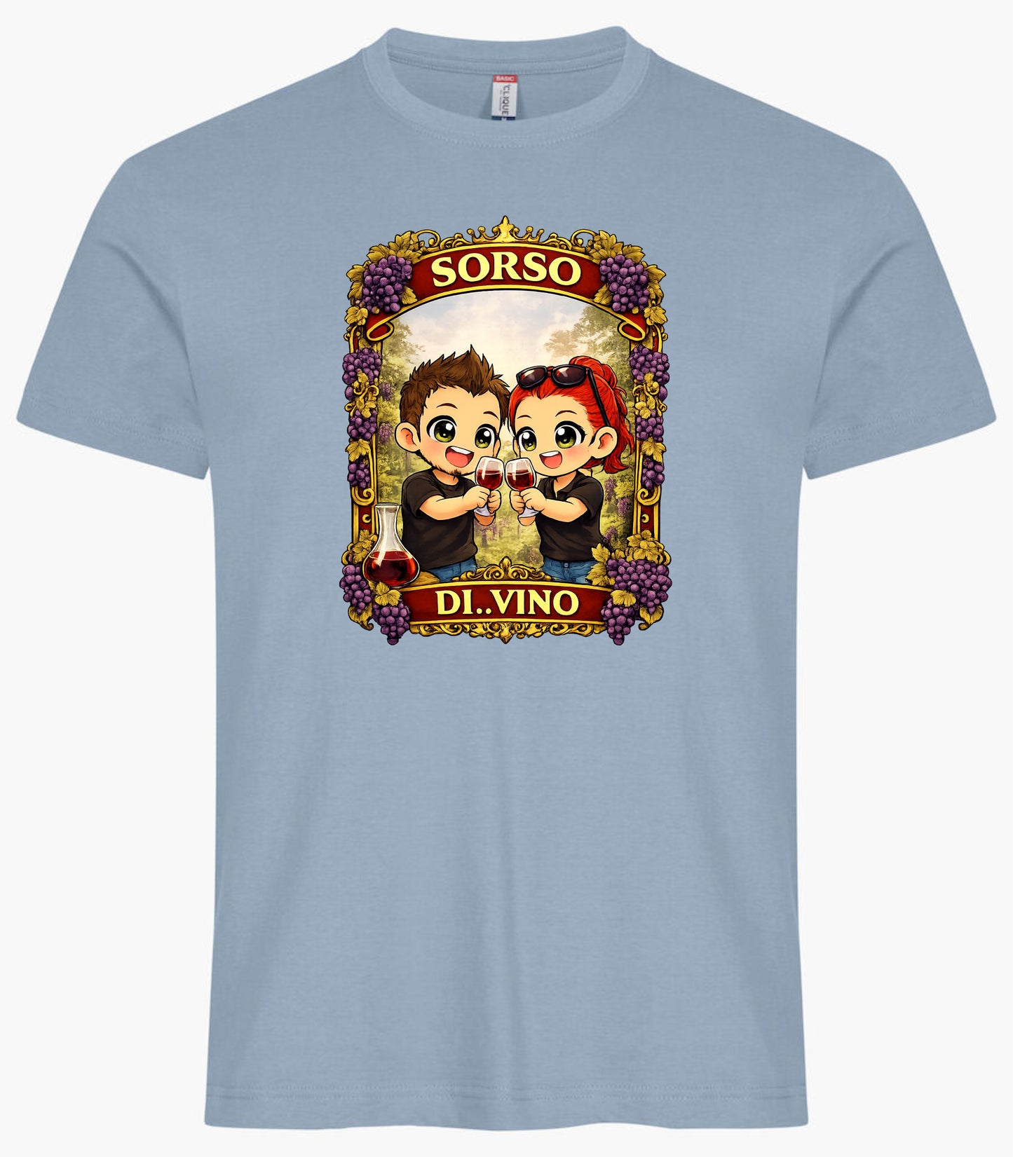 T-Shirt Divertente “Sorso di Vino” Personalizzabile con Nome – Idea Regalo per Amanti del Vino – PS 27431-A-142 PRS