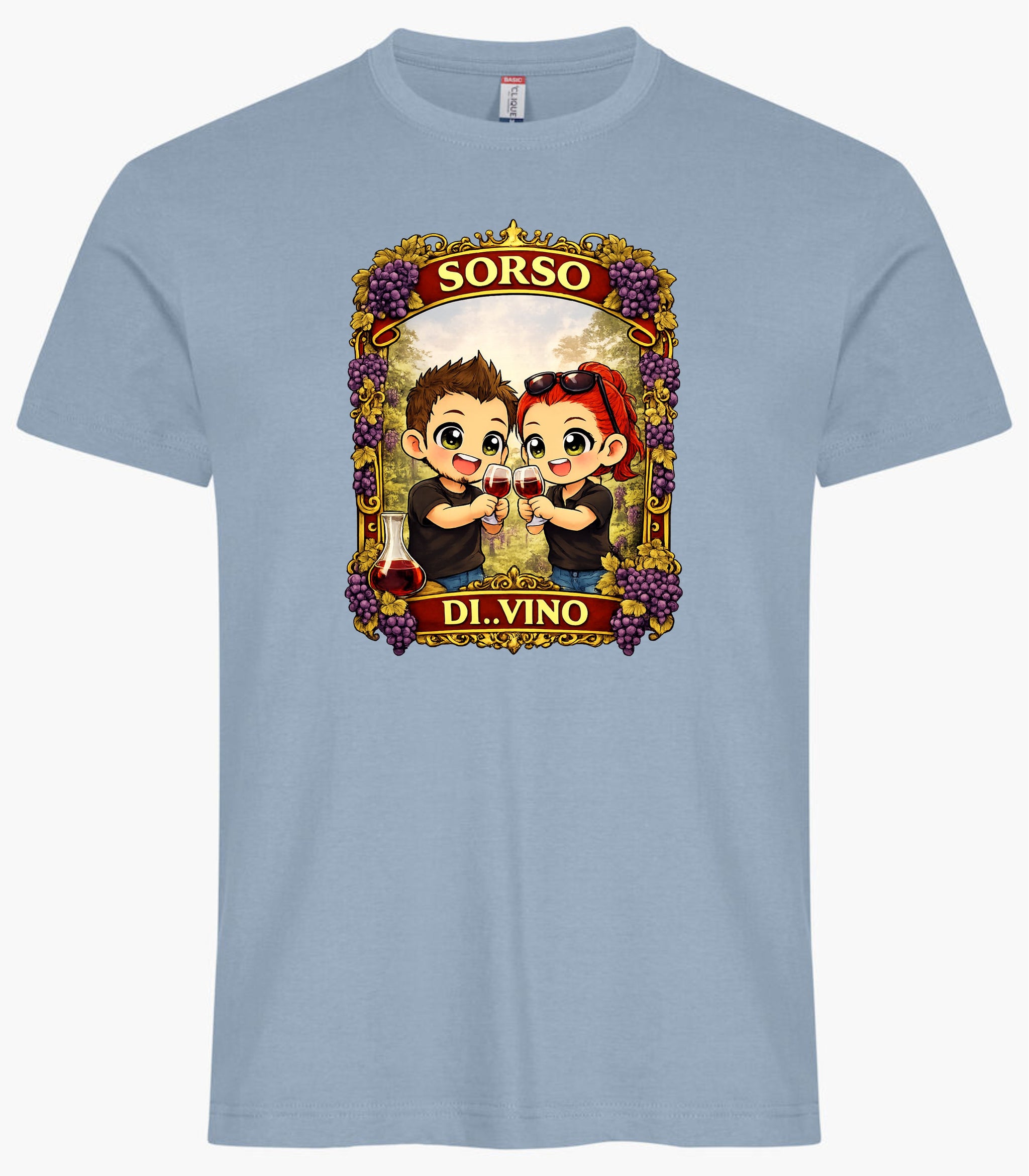 T-Shirt Divertente “Sorso di Vino” Personalizzabile con Nome – Idea Regalo per Amanti del Vino – PS 27431-A-142 PRS