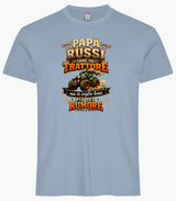 T-Shirt Papa' Russi Come Un Trattore Ma Ti Voglio Bene Piu' Del Rumore – Maglietta Personalizzabile PS 27431-A-145