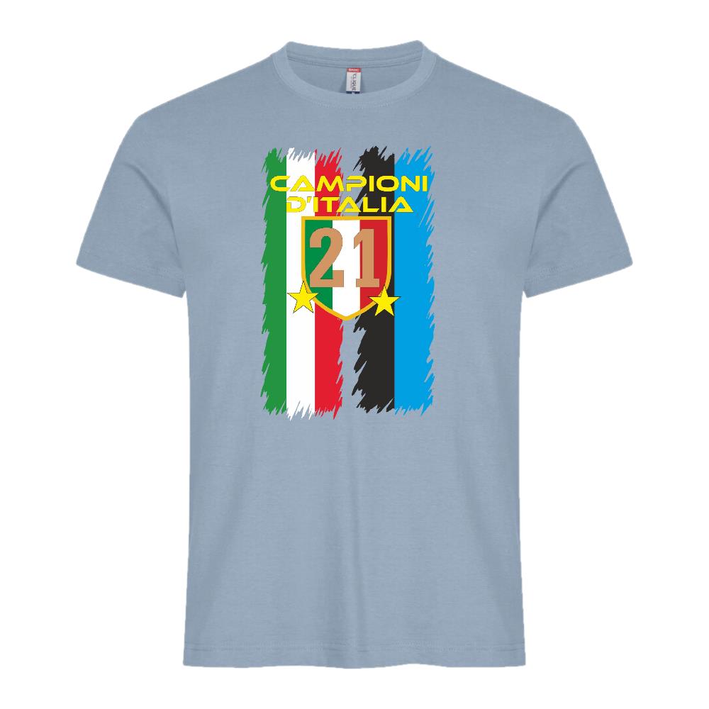T-Shirt Calcio Inter Campioni d’Italia 2025/26 – 21 Scudetti 2 Stelle – PS 27431-INT-06