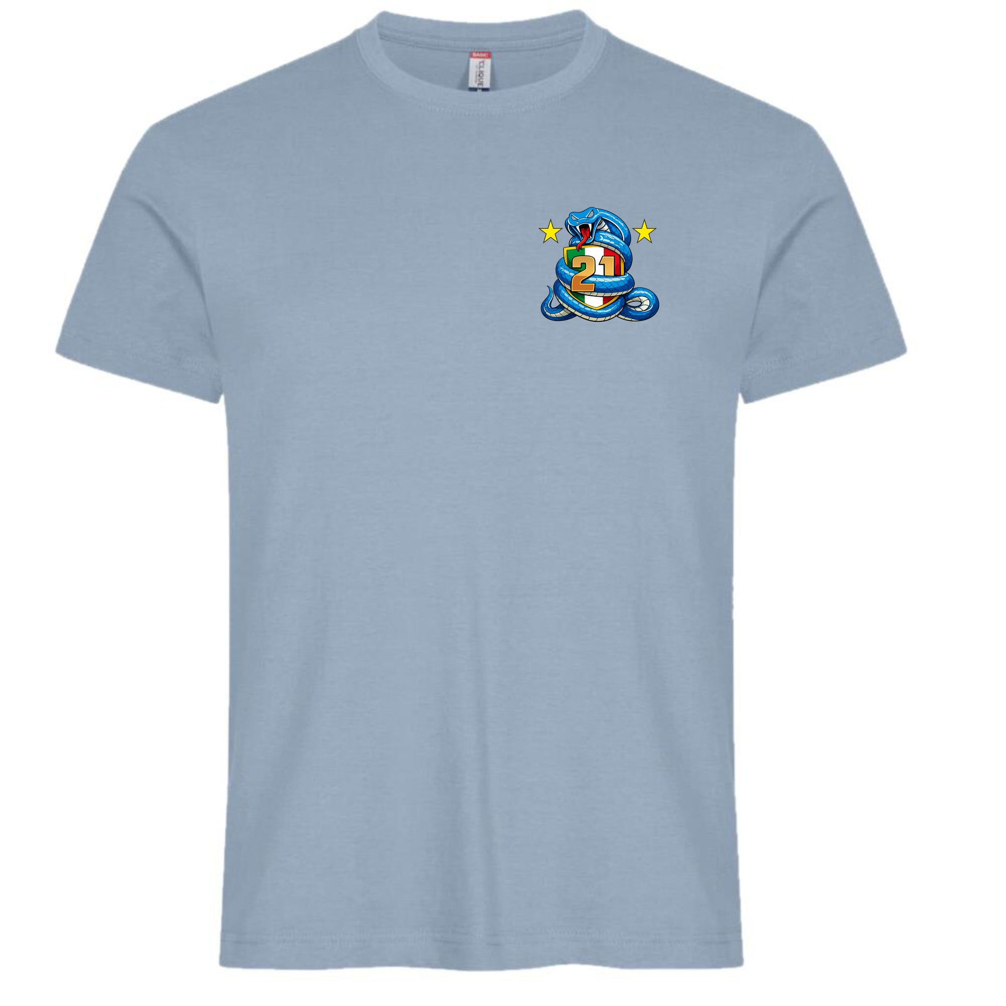T-Shirt Neroazzurri Campioni d’Italia 2025/2026 –  21 Scudetti 100% Cotone  – PS 27431-INT-09