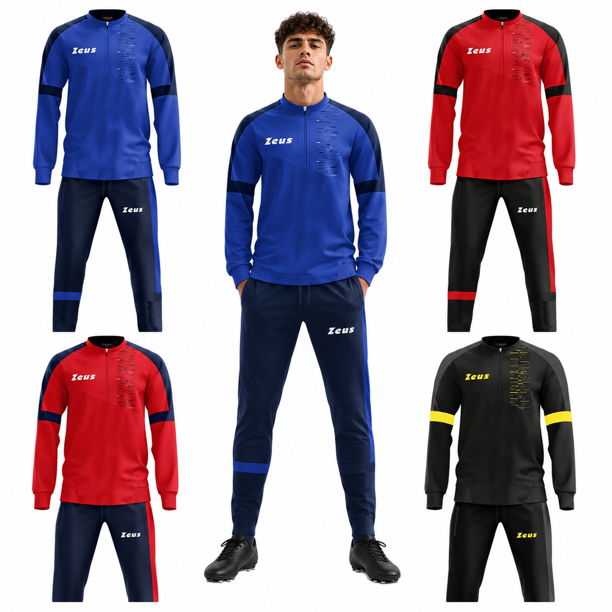 Tuta Zeus Train Glitch – Tuta Sportiva Personalizzabile con Loghi e Sponsor  – Cod. 31596-BS