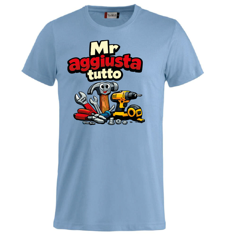 T-Shirt Personalizzabile Uomo “Mr Aggiusta Tutto” – Idea Regalo – PS 27431-A142