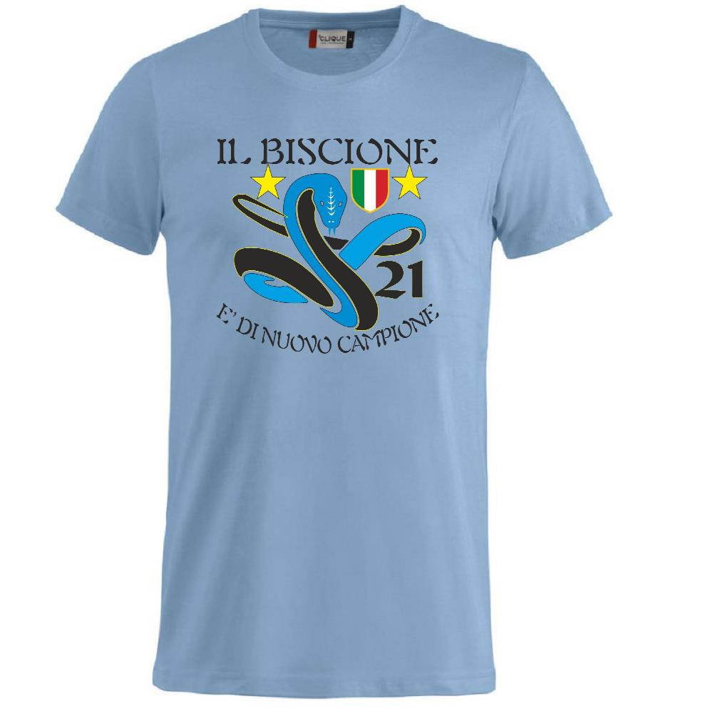 T-Shirt Calcio Inter Biscione Campioni d’Italia 25/26 – 21 Scudetti – PS 27431-INT-02