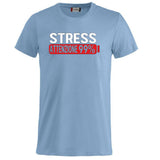 T-Shirt Uomo “Stress Attenzione 99%” – Maglietta Simpatica e Divertente PS 27431-A002