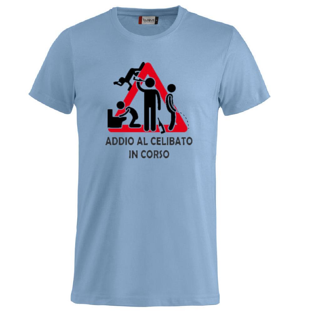 T-Shirt Addio al Celibato In Corso , Dietro  “Attenzione Ubriachi” – Maglietta Divertente con Doppia Stampa Fronte/Retro – PS 27431 - A071