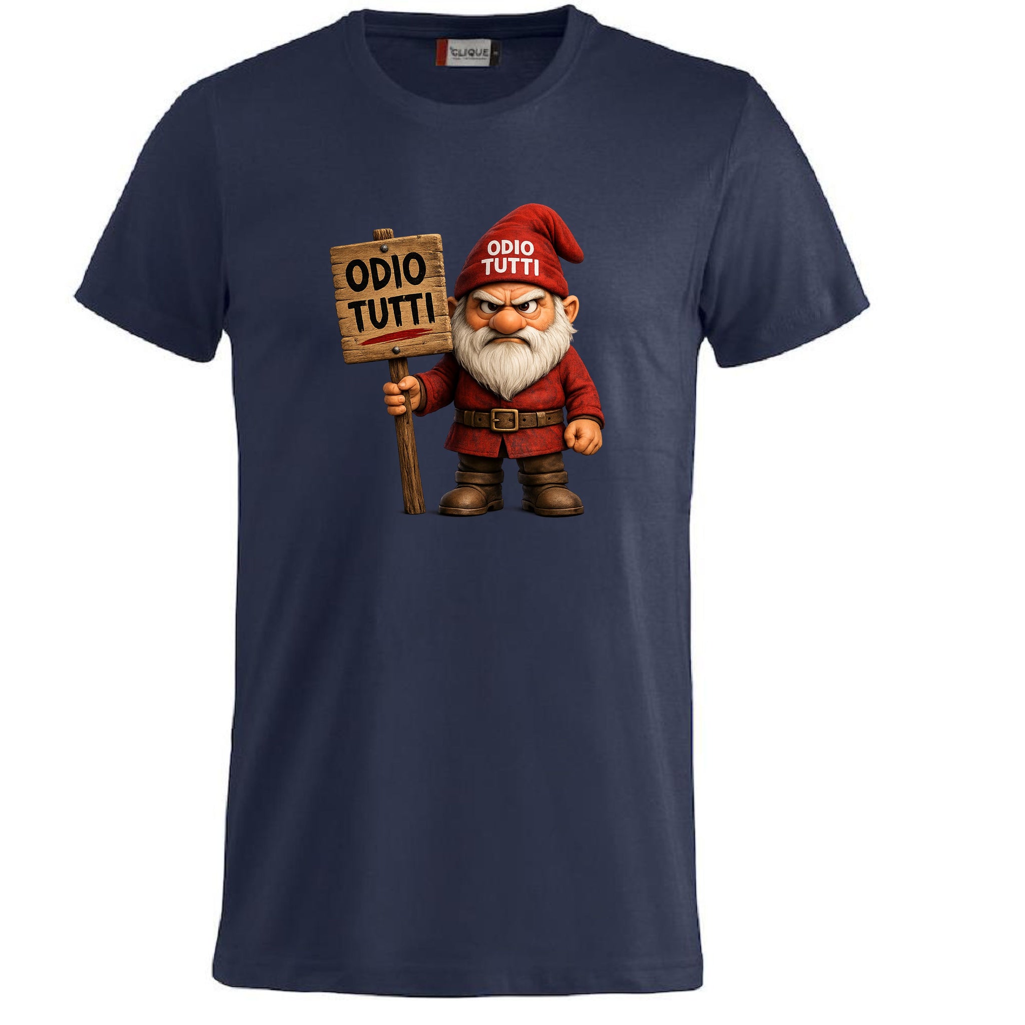T-Shirt Uomo Simpatica Odio Tutti – Personalizzabile con Nome – PS 27431-A-155