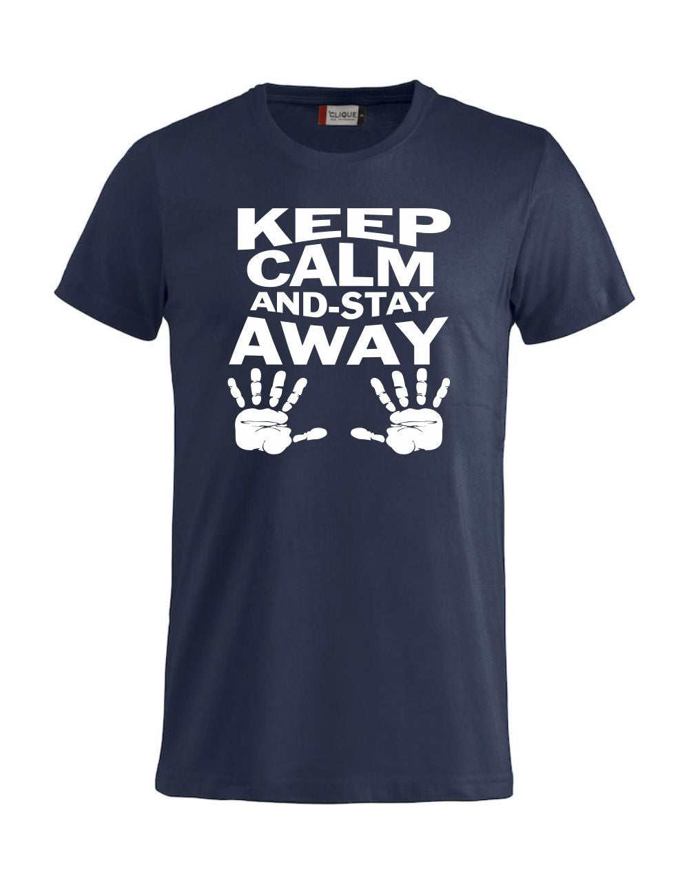 T-Shirt “Keep Calm And Stay Away” Uomo – Maglietta Simpatica con Stampa – PS 27431-A013