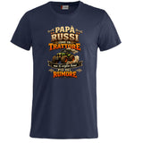 T-Shirt Papa' Russi Come Un Trattore Ma Ti Voglio Bene Piu' Del Rumore – Maglietta Personalizzabile PS 27431-A-145