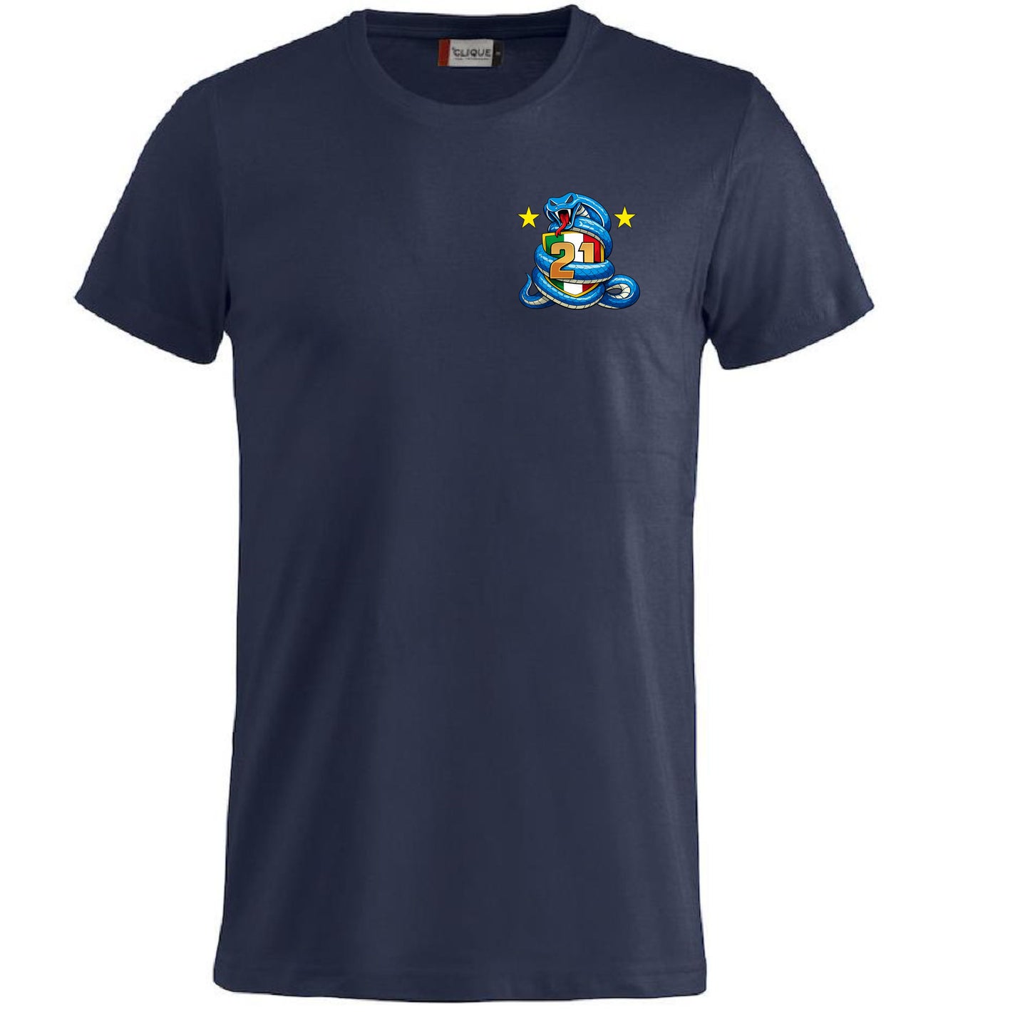 T-Shirt Neroazzurri Campioni d’Italia 2025/2026 –  21 Scudetti 100% Cotone  – PS 27431-INT-09