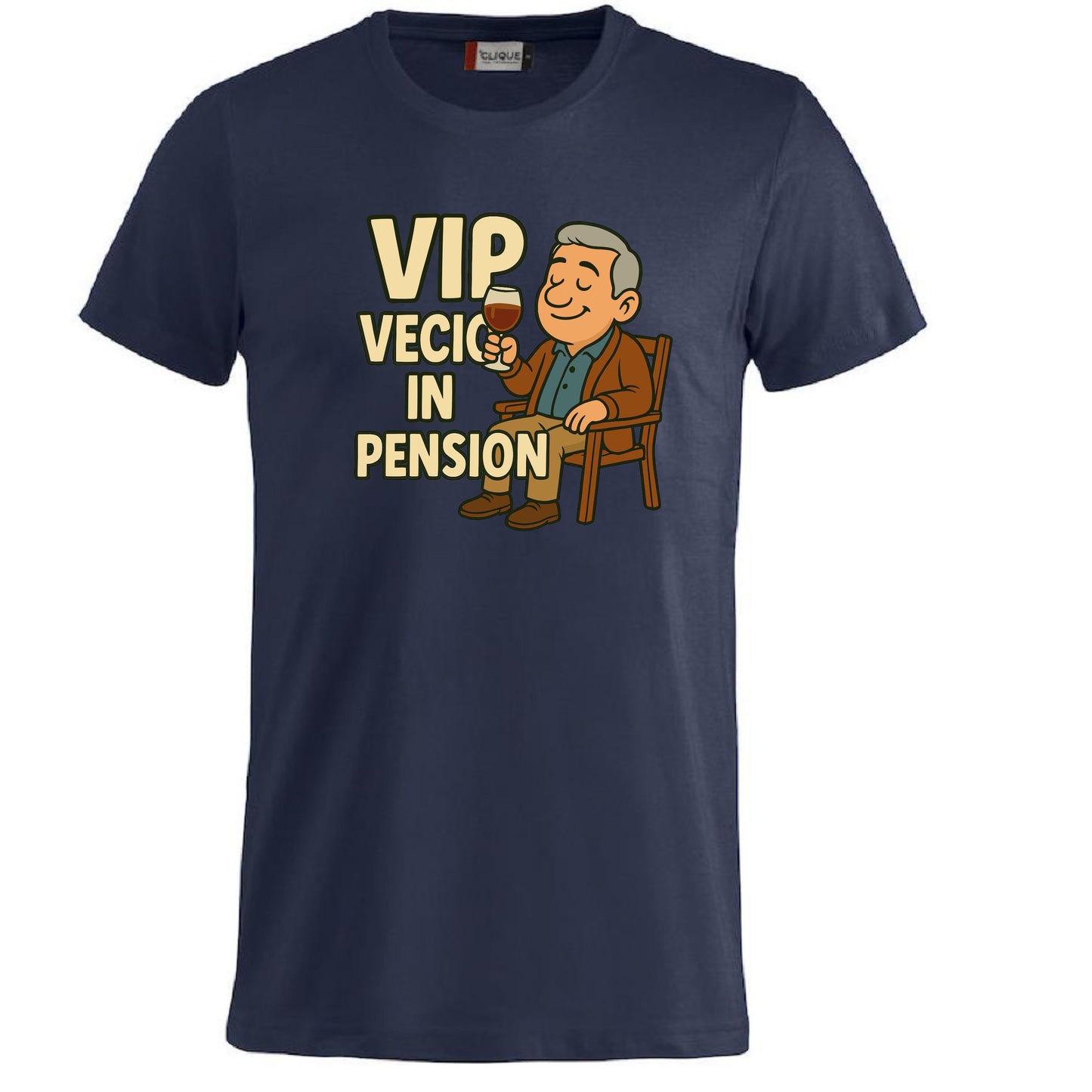 T-Shirt Personalizzabile “VIP Vecio in Pension” – Personalizzabile con Nome – PS 27431-A132