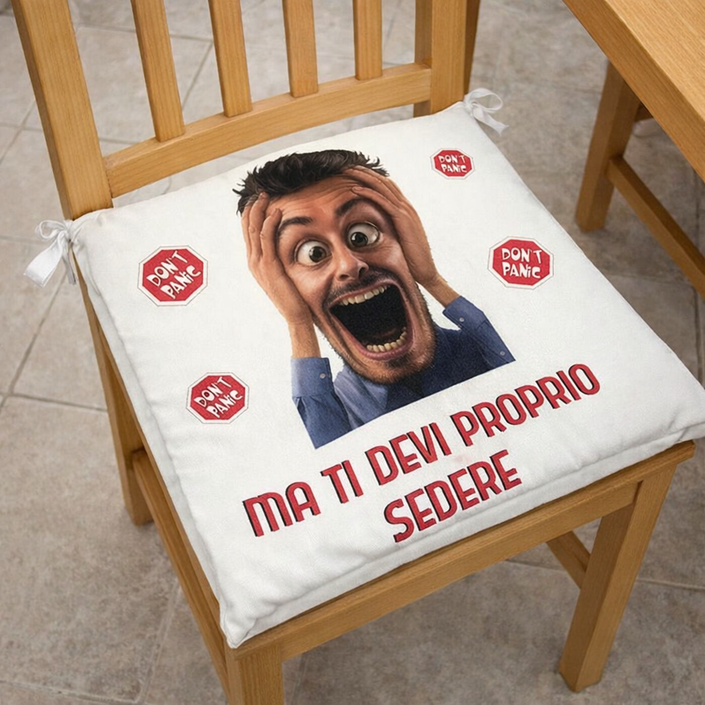 Cuscino per Sedia Personalizzabile con Foto o Frasi – Cod. 40483 PRS