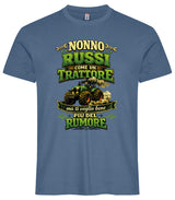 T-Shirt Nonno Russi Come Un Trattore Ma Ti Voglio Bene Piu' Del Rumore – Maglietta Personalizzabile PS 27431-A-146