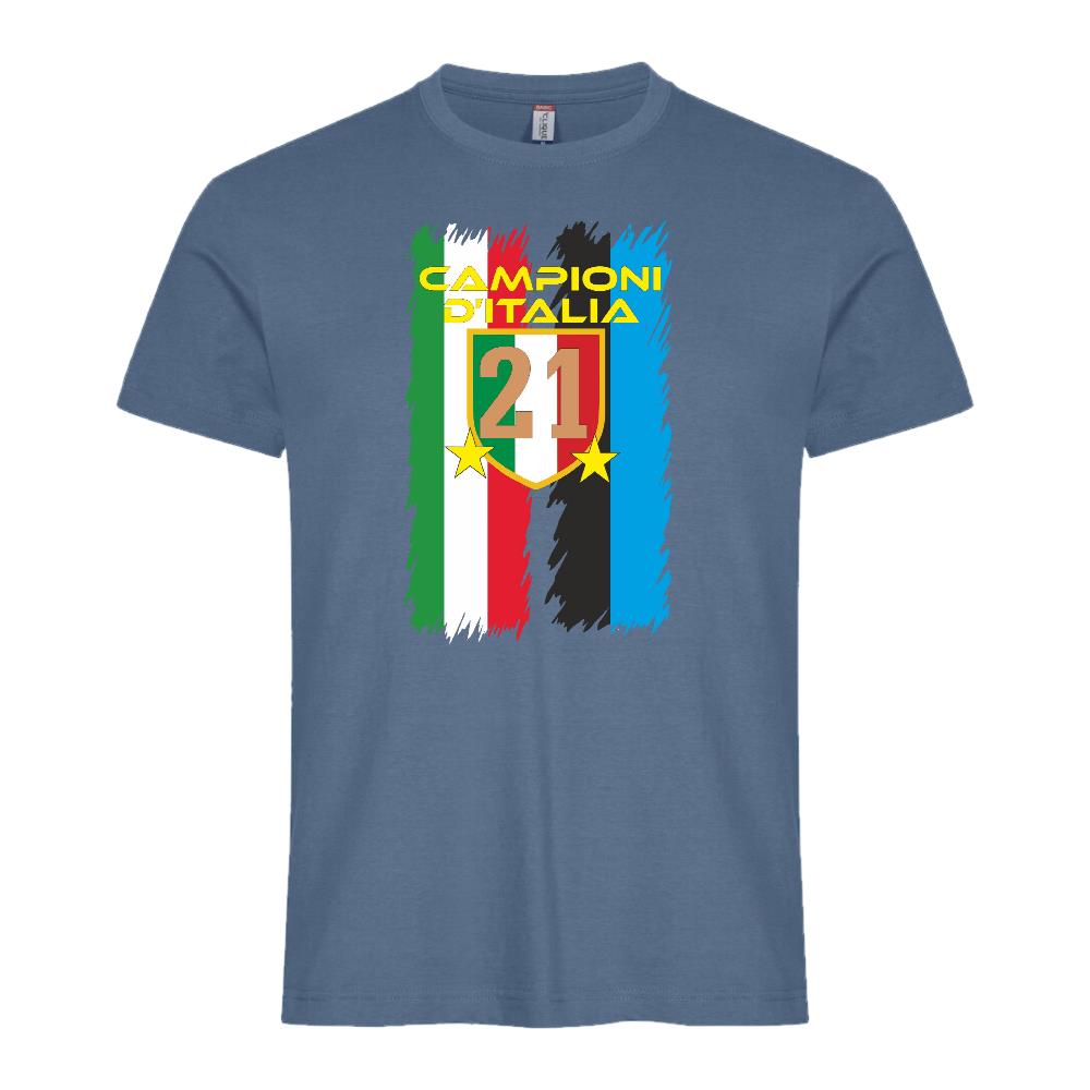 T-Shirt Calcio Inter Campioni d’Italia 2025/26 – 21 Scudetti 2 Stelle – PS 27431-INT-06