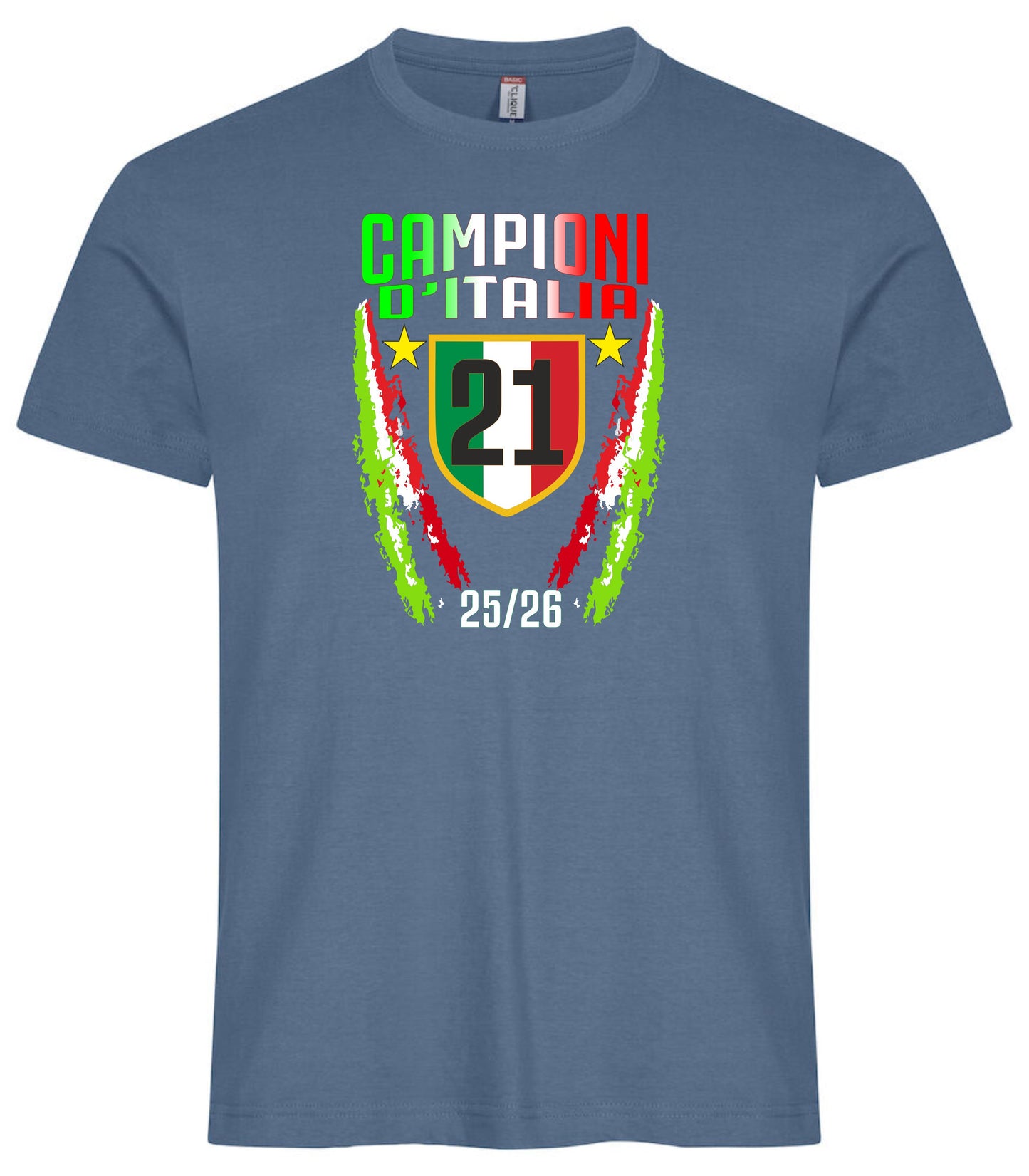 T-Shirt Inter Campione d’Italia 2025/2026 – Seconda Stella 21 Scudetti – PS 27431-A040 INT