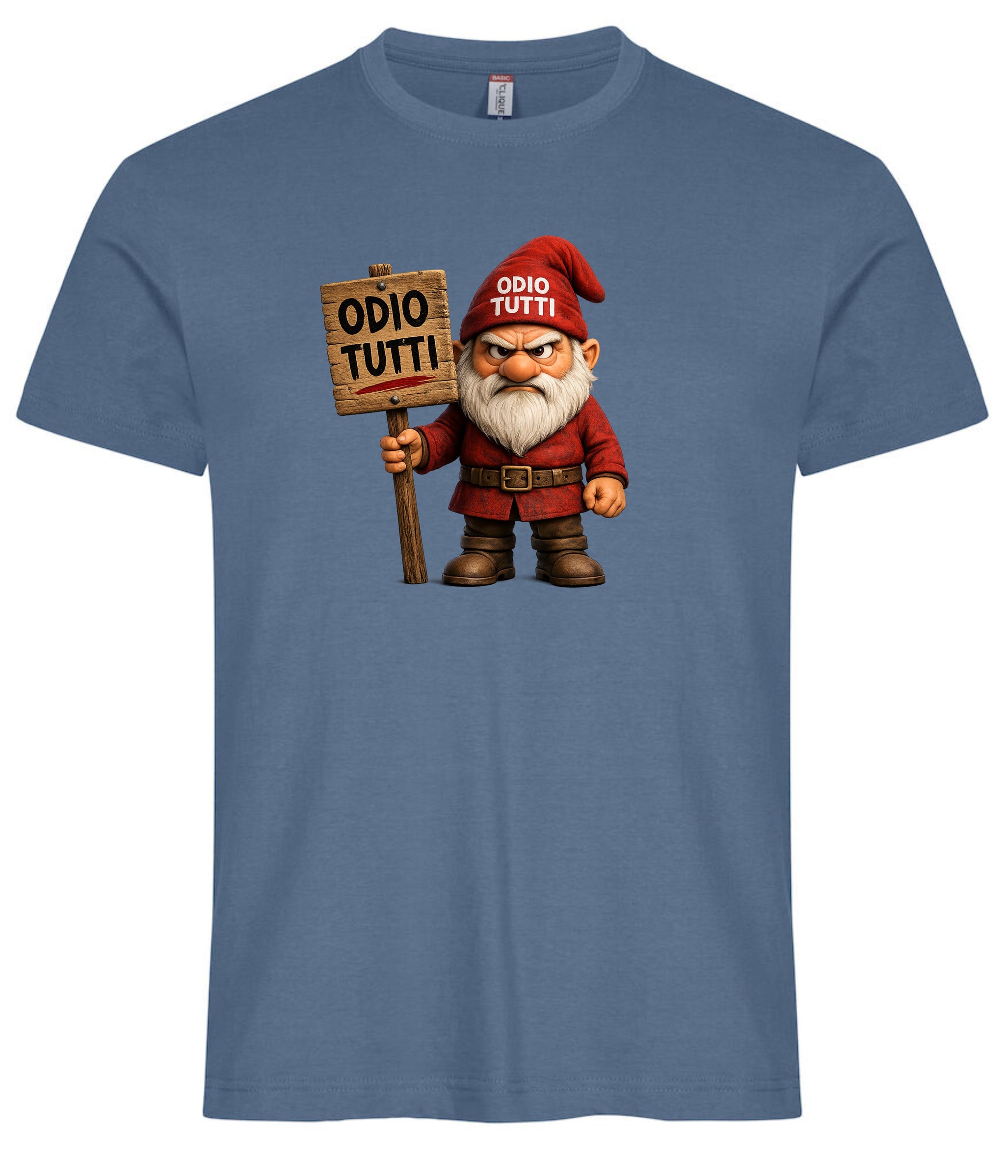 T-Shirt Uomo Simpatica Odio Tutti – Personalizzabile con Nome – PS 27431-A-155