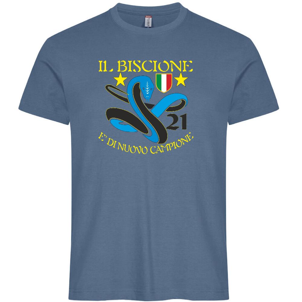 T-Shirt Calcio Inter Biscione Campioni d’Italia 25/26 – 21 Scudetti – PS 27431-INT-02