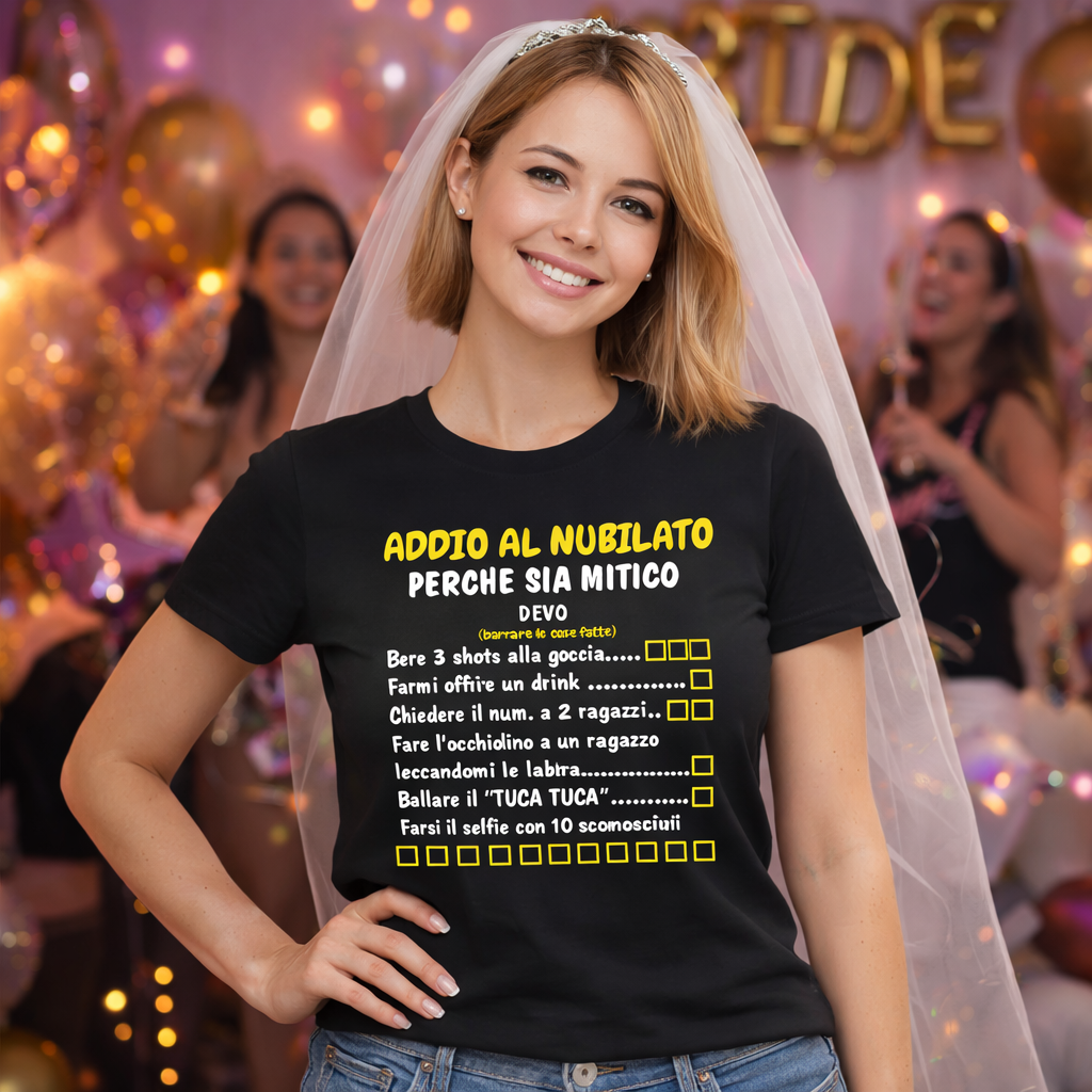 T-Shirt Addio al Nubilato “Cose da Fare Prima di Sposarsi” – PS 28870-017
