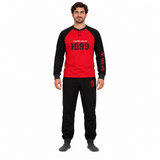 Pigiama Milan Lungo 100% Cotone Garzato Serafino Homewear Personalizzabile – PS 40660-BS