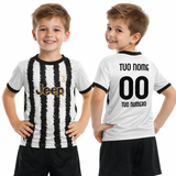 Maglia Calcio Juventus Bianco Nera – Replica Ufficiale Juventus FC 2023/2024 – Personalizzabile con Nome e Numero PS 41410