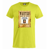 T-Shirt “Wanted Dead or Alive” Personalizzata con la Tua Foto – Mod. PS 27431-A061 - PRS