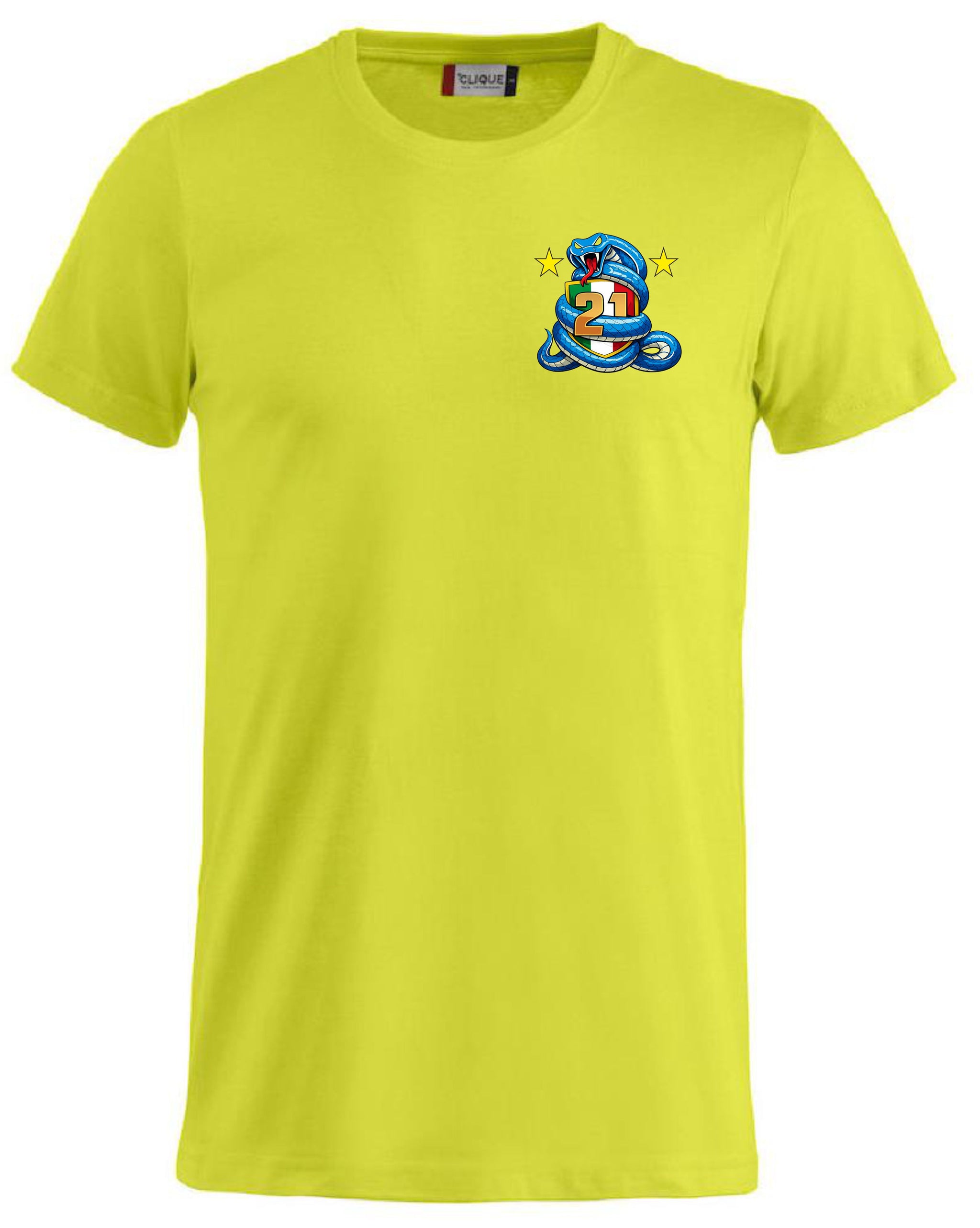 T-Shirt Neroazzurri Campioni d’Italia 2025/2026 –  21 Scudetti 100% Cotone  – PS 27431-INT-09
