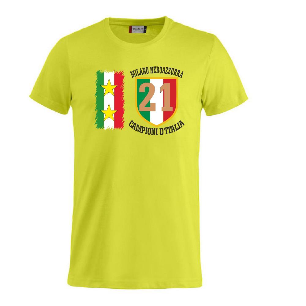 T-Shirt Calcio Inter Campioni d’Italia Serie A – 21 Scudetti Seconda Stella – PS 27431-A068