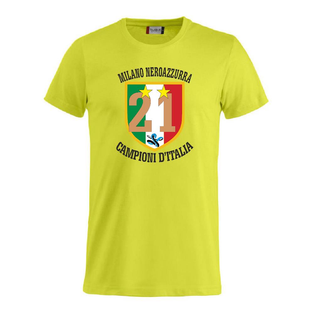 T-Shirt Scudetto Inter Campioni d’Italia 25/26 – Seconda Stella 21 Scudetti Scudetto Neroazzurro – PS 27431-A042