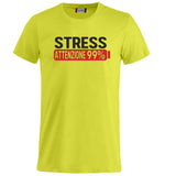 T-Shirt Uomo “Stress Attenzione 99%” – Maglietta Simpatica e Divertente PS 27431-A002