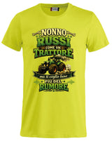 T-Shirt Nonno Russi Come Un Trattore Ma Ti Voglio Bene Piu' Del Rumore – Maglietta Personalizzabile PS 27431-A-146