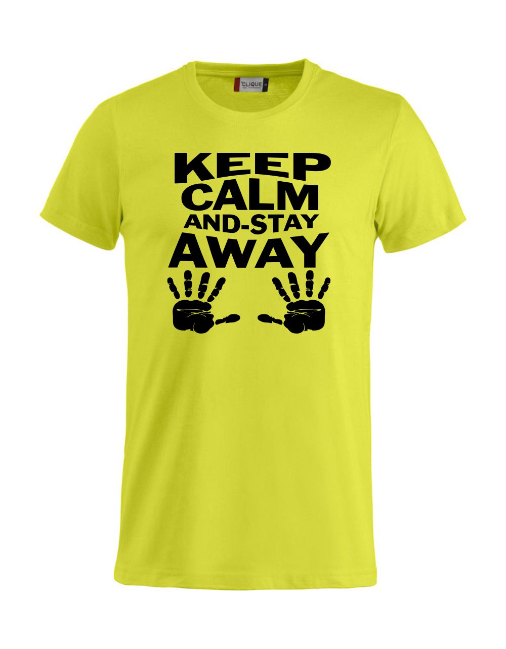 T-Shirt “Keep Calm And Stay Away” Uomo – Maglietta Simpatica con Stampa – PS 27431-A013