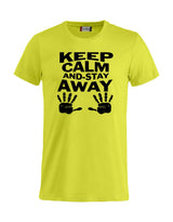 T-Shirt “Keep Calm And Stay Away” Uomo – Maglietta Simpatica con Stampa – PS 27431-A013