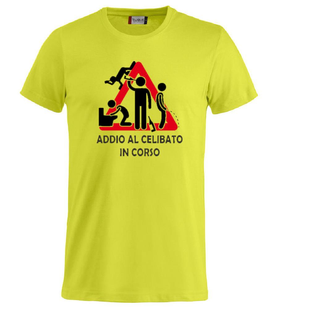 T-Shirt Addio al Celibato In Corso , Dietro  “Attenzione Ubriachi” – Maglietta Divertente con Doppia Stampa Fronte/Retro – PS 27431 - A071