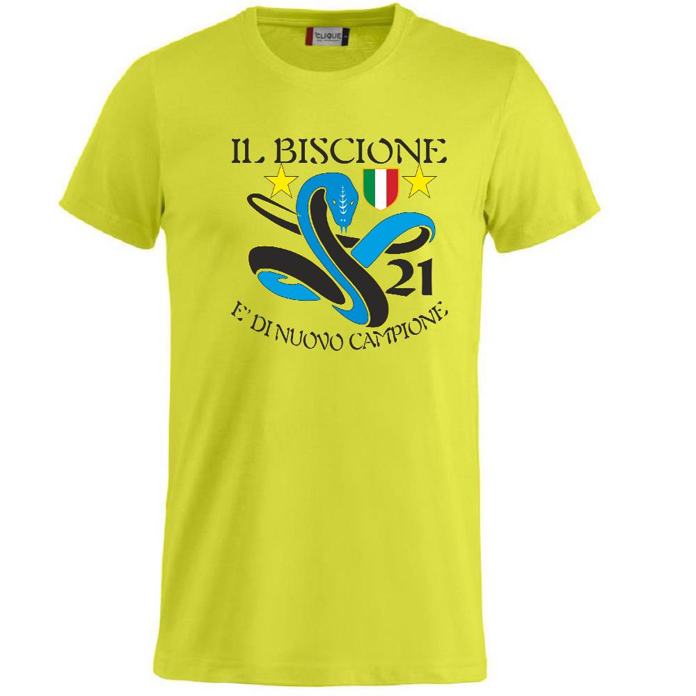 T-Shirt Calcio Inter Biscione Campioni d’Italia 25/26 – 21 Scudetti – PS 27431-INT-02