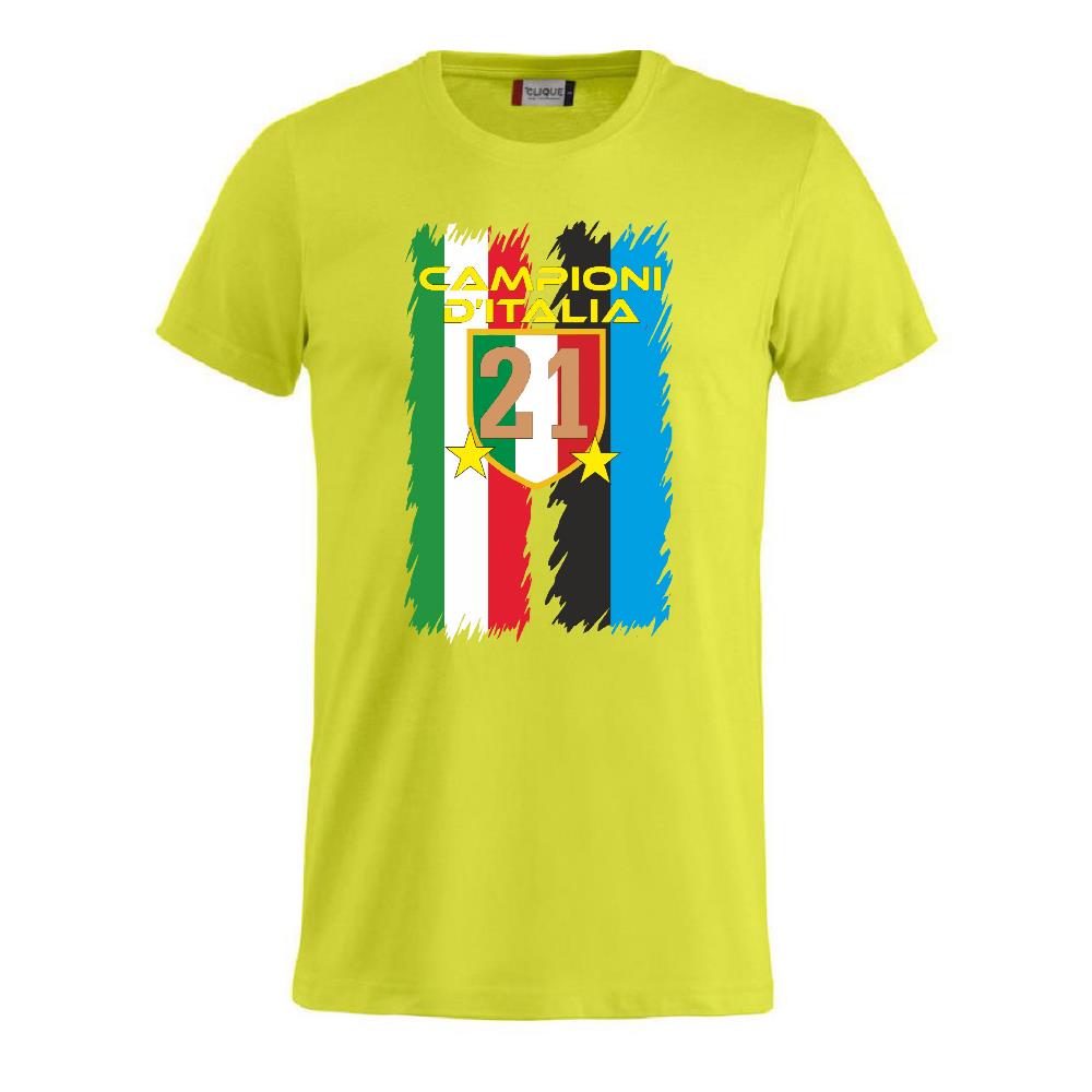 T-Shirt Calcio Inter Campioni d’Italia 2025/26 – 21 Scudetti 2 Stelle – PS 27431-INT-06