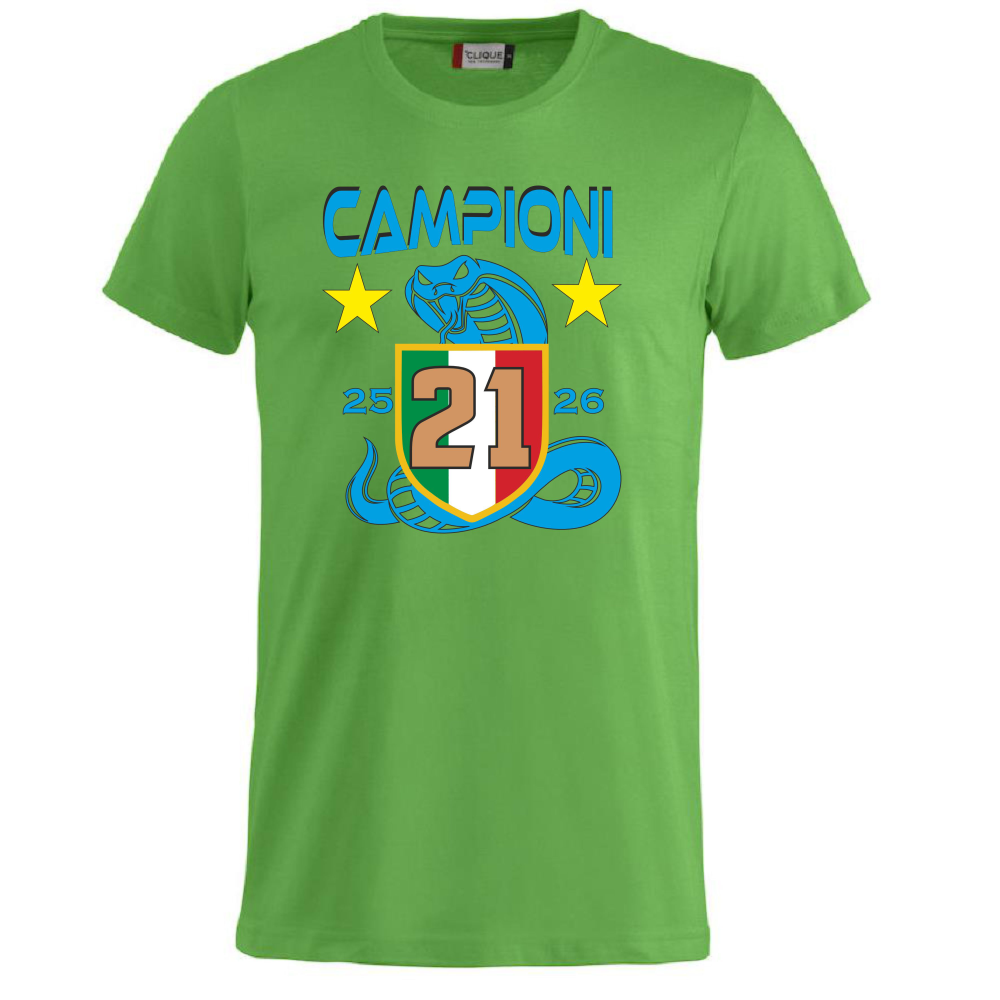T-Shirt Inter Campione d’Italia 2025/2026 –  21 Scudetti Biscione  – PS 27431-INT-08
