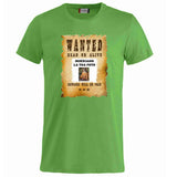 T-Shirt “Wanted Dead or Alive” Personalizzata con la Tua Foto – Mod. PS 27431-A061 - PRS
